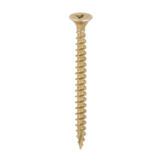 TIMCO C2 Strong-Fix Multi-Purpose Premium Countersunk Gold Woodscrews - 5.0 x 60 - Image