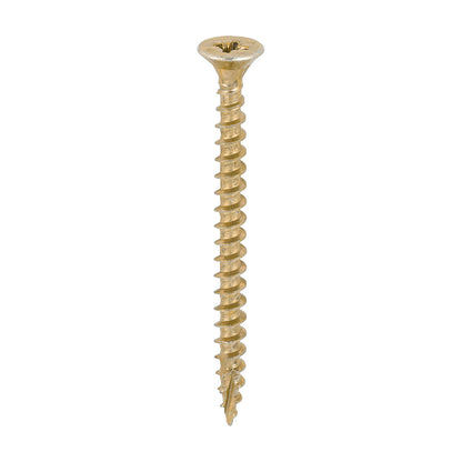 TIMCO C2 Strong-Fix Multi-Purpose Premium Countersunk Gold Woodscrews - 5.0 x 60 - Image