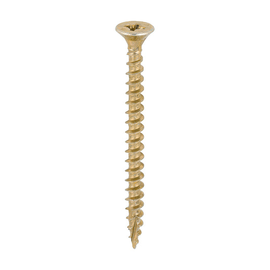 TIMCO C2 Strong-Fix Multi-Purpose Premium Countersunk Gold Woodscrews - 5.0 x 60 - Image