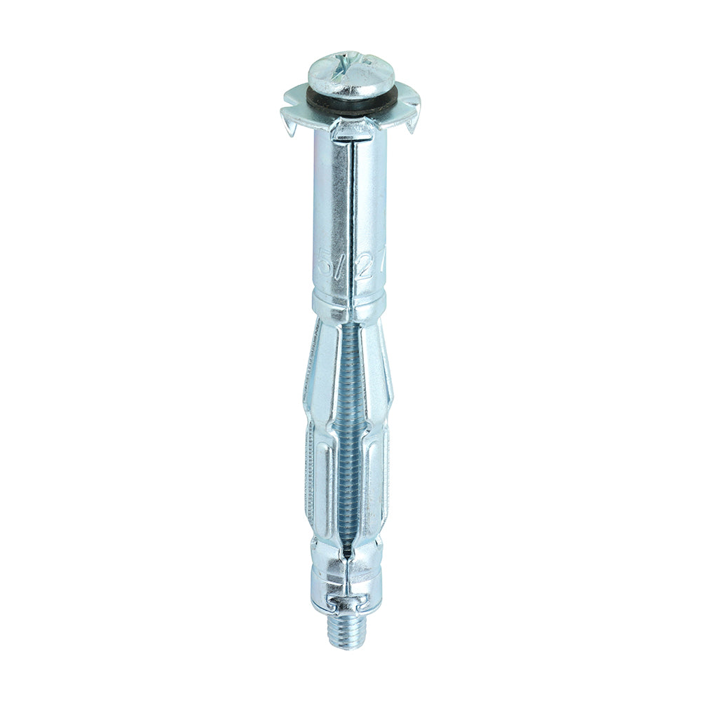 TIMCO Metal Cavity Anchors Silver - M5 x 65 (70mm Screw) - Image
