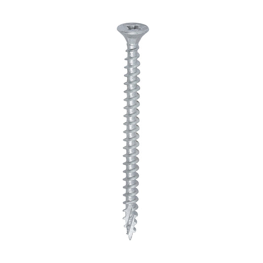TIMCO C2 Exterior Multi-Purpose Premium Countersunk Silver Woodscrews - 5.0 x 70 - Image