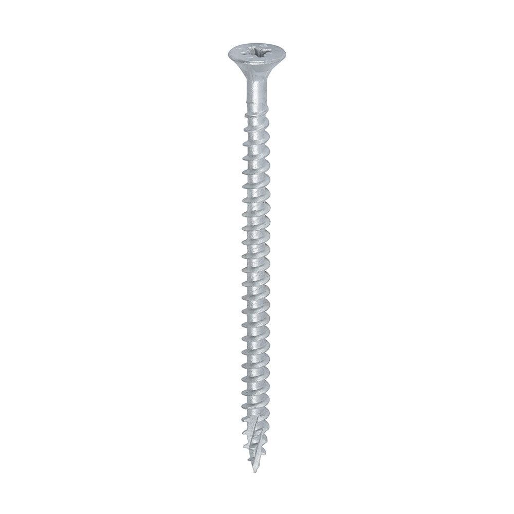 TIMCO C2 Exterior Multi-Purpose Premium Countersunk Silver Woodscrews - 5.0 x 80 - Image