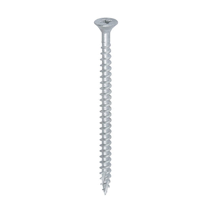 TIMCO C2 Exterior Multi-Purpose Premium Countersunk Silver Woodscrews - 5.0 x 80 - Image
