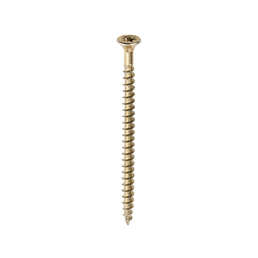 TIMCO Solo Countersunk Gold Woodscrews - 5.0 x 80 - Image
