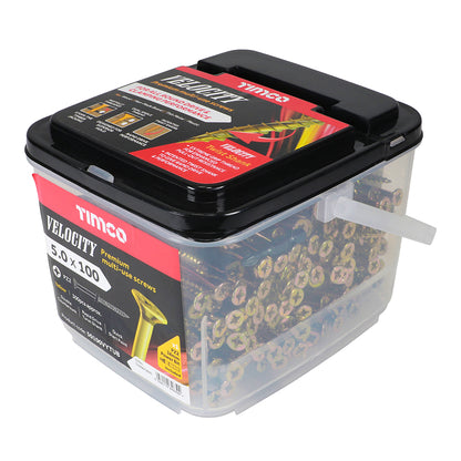 TIMCO Velocity Premium Multi-Use Countersunk Gold Woodscrews - 5.0 x 90 - Image