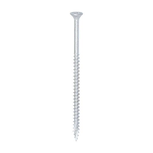 TIMCO C2 Exterior Multi-Purpose Premium Countersunk Silver Woodscrews - 5.0 x 100 - Image