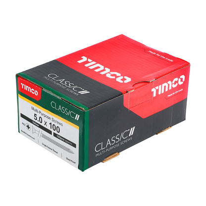 TIMCO Classic Multi-Purpose Countersunk Gold Woodscrews - 5.0 x 100 - Image
