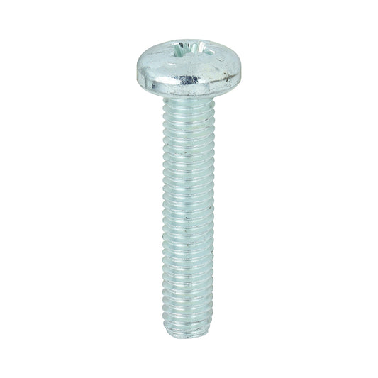 TIMCO Machine Pan Head Silver Screws - M5 x 25 - Image
