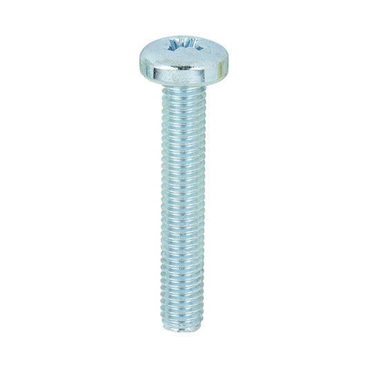 TIMCO Machine Pan Head Silver Screws - M5 x 30 - Image