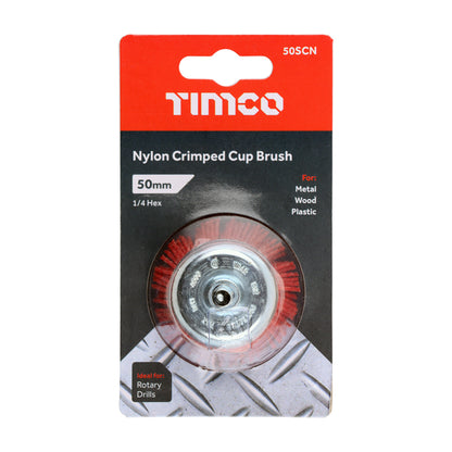 TIMCO Drill Cup Brush Nylon - 50mm - Image