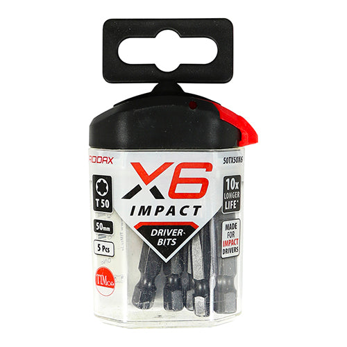 TIMCO X6 Impact TX Drive Driver Bit - TX50 x 50 - Image