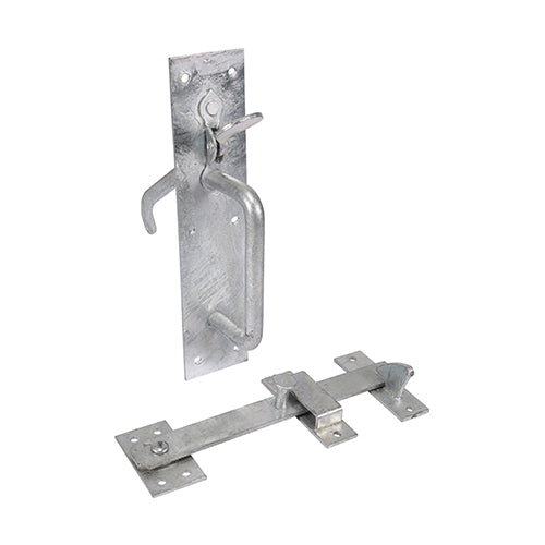 TIMCO Heavy Duty Suffolk Latch Hot Dipped Galvanised - 219 x 50mm - Image