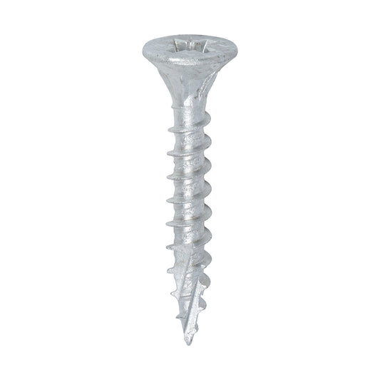 TIMCO C2 Exterior Multi-Purpose Premium Countersunk Silver Woodscrews - 6.0 x 40 - Image