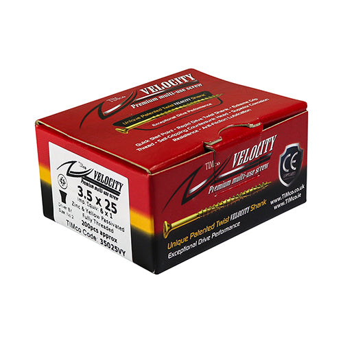 TIMCO Velocity Premium Multi-Use Countersunk Gold Woodscrews - 6.0 x 45 - Image