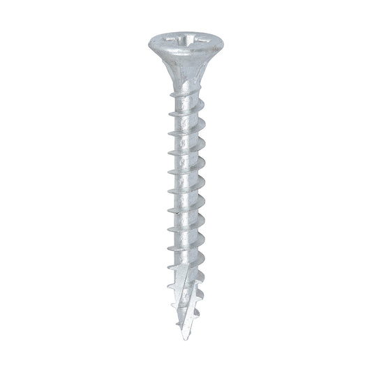 TIMCO C2 Exterior Multi-Purpose Premium Countersunk Silver Woodscrews - 6.0 x 50 - Image