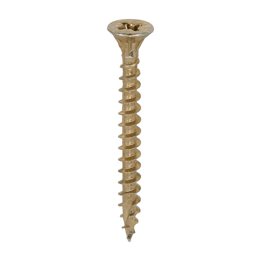 TIMCO C2 Strong-Fix Multi-Purpose Premium Countersunk Gold Woodscrews - 6.0 x 60 - Image