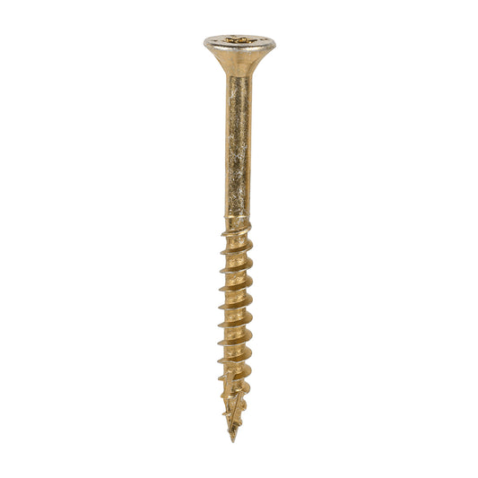 TIMCO C2 Clamp-Fix Multi-Purpose Premium Countersunk Gold Woodscrews - 6.0 x 70 - Image