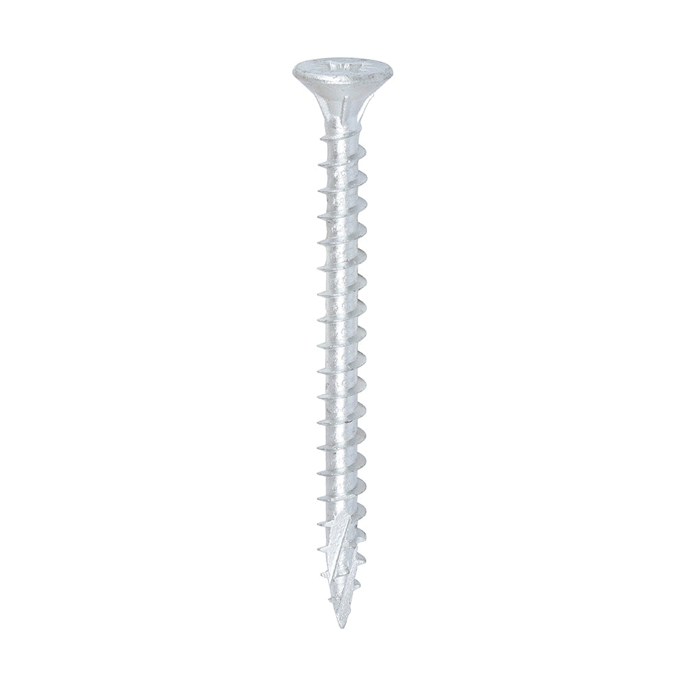 TIMCO C2 Exterior Multi-Purpose Premium Countersunk Silver Woodscrews - 6.0 x 70 - Image