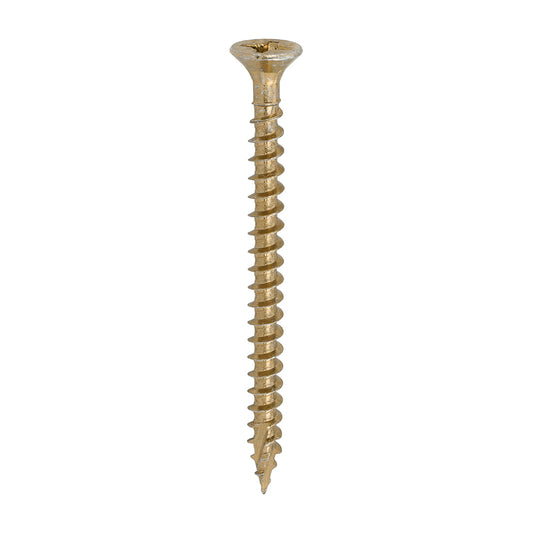 TIMCO C2 Strong-Fix Multi-Purpose Premium Countersunk Gold Woodscrews - 6.0 x 80 - Image