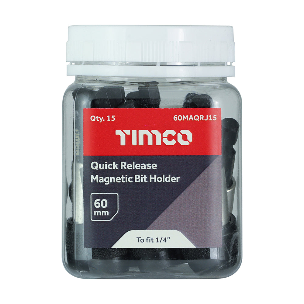 TIMCO Quick Release Magnetic Bit Holder - 1/4" x 60mm - Image