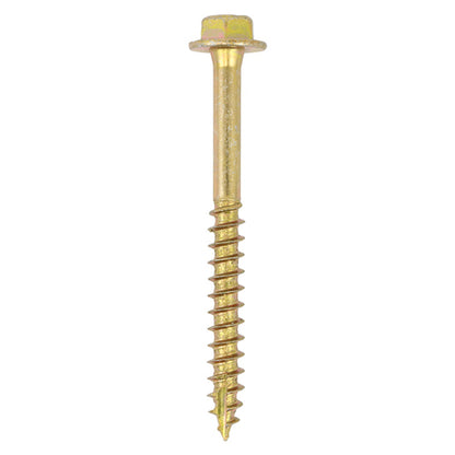 TIMCO Solo Advanced Hex Head Gold Coach Woodscrews - 6.0 x 100 - Image