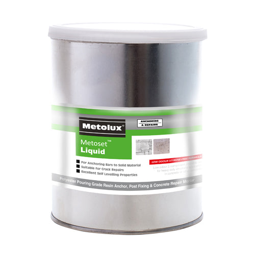 Metolux 2 Part Metoset Liquid Mortar Grey - 1kg - Image