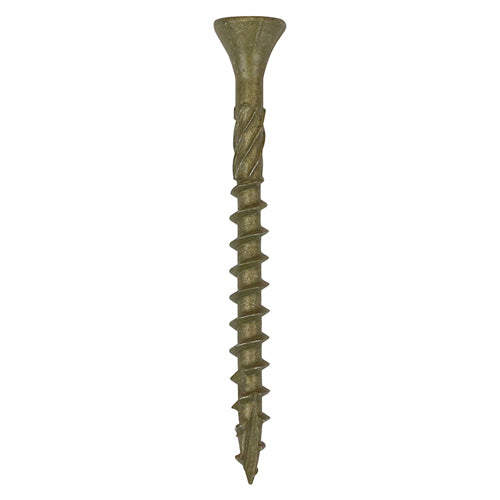 TIMCO C2 Deck-Fix Premium Countersunk Green Decking Screws - 4.5 x 65 - Image