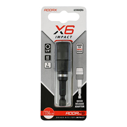 TIMCO X6 Impact QuickRelease Adaptor - 65mm - Image