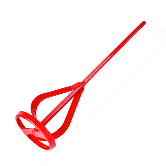 TIMCO Paint Mixer, Paint and Plaster Mixing Paddle for Drill, Red - 400 x 80mm - Image