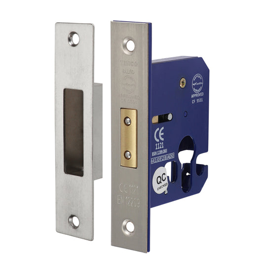 TIMCO Euro Deadlock Satin Nickel - 66mm - Image