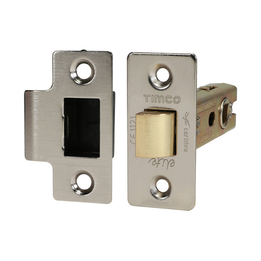 TIMCO Tubular Latch - Satin Nickel - 76mm - Image