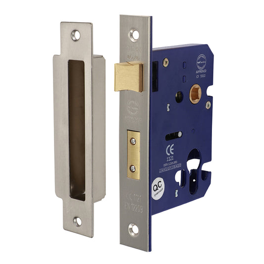 TIMCO Euro Sashlock Satin Nickel - 78mm - Image