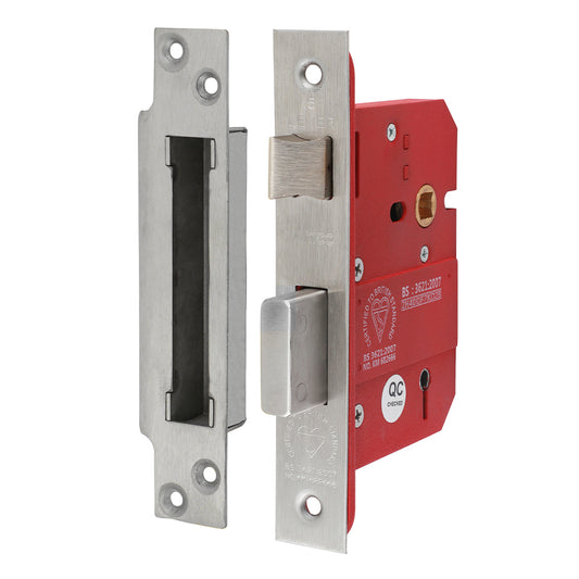 TIMCO 5 Lever British Standard Sashlock - Stainless Steel - Satin - 78mm - Image