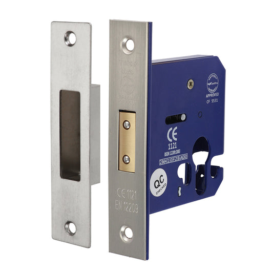 TIMCO Euro Deadlock Satin Nickel - 78mm - Image