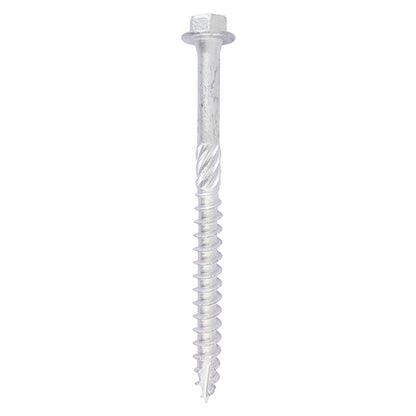 TIMCO Hex Flange Head Exterior Silver Timber Screws  - 6.0 x 80 - Image