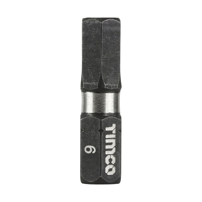 TIMCO Impact 25mm Hex Bits - 6.0 x 25 - Image