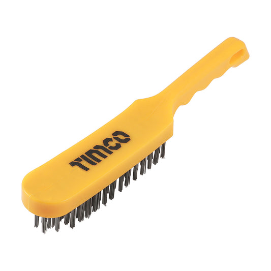TIMCO Plastic Handle Wire Brush - 6 Rows - Image