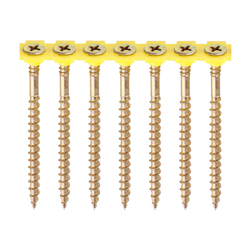 TIMCO Collated Solo Countersunk Gold Woodscrews - 4.5 x 70 - Image