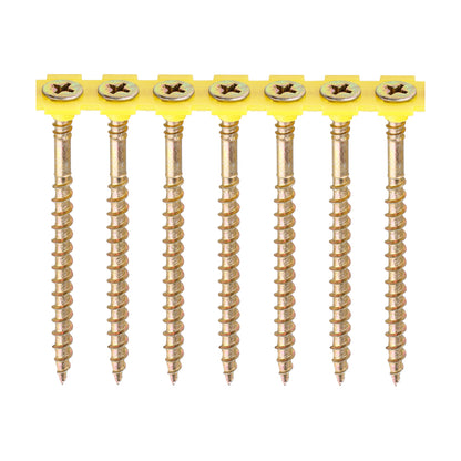 TIMCO Collated Solo Countersunk Gold Woodscrews - 4.5 x 70 - Image
