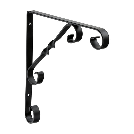 TIMCO Scroll Bracket - Black - 8 x 8" - Image