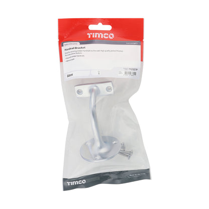 TIMCO Handrail Bracket Satin Chrome - 64mm - Image