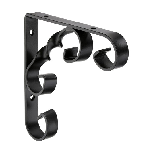 TIMCO Scroll Bracket - Black - 4 x 4" - Image