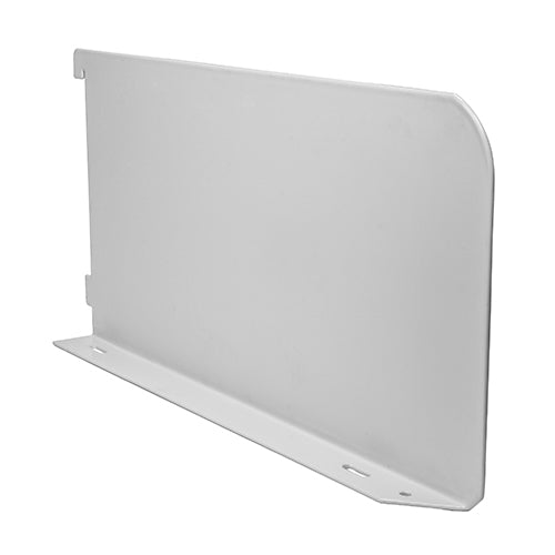 TIMCO Twin Slot Shelf End White - 300mm - Image