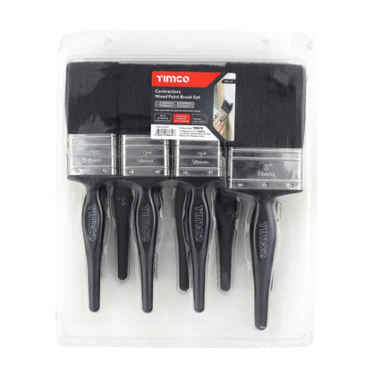 TIMCO Contractors Mixed Paint Brush Set - 10 Pieces - Image