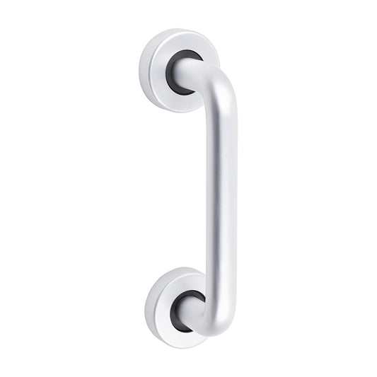 TIMCO D Shaped Pull Handle On Rose - Satin Anodised Aluminium - 152 x 19 - Image