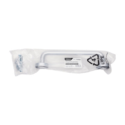 TIMCO D Shaped Pull Handle On Rose - Satin Anodised Aluminium - 229 x 19 - Image