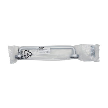 TIMCO D Shaped Pull Handle On Rose - Satin Anodised Aluminium - 305 x 19 - Image