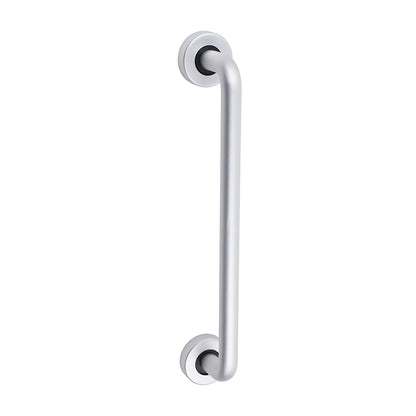 TIMCO D Shaped Pull Handle On Rose - Satin Anodised Aluminium - 305 x 19 - Image