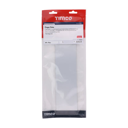 TIMCO Finger Plate - Satin Anodised Aluminium - 305 x 76 - Image