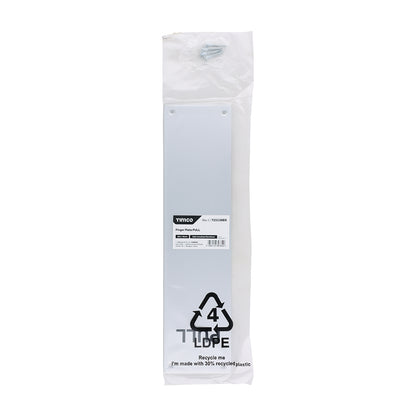 TIMCO Finger Plate PULL - Satin Anodised Aluminium - 305 x 76 - Image